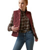 Tawny Port Ariat Womens Woodside Quilted Gilet