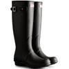 Black Hunter Womens Original Tall Tri Colour Logo Backstrap Boots