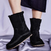 Black Birkenstock Uppsala Shearling Suede Leather