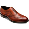 Mahogany Loake Mens Castlegate Brogue Shoes