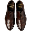 Dark Brown Loake Mens Castlegate Brogue Shoes Top