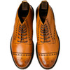 Tan Loake Mens Loxley Brogue Boots Top