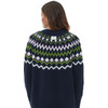 Navy Barbour Womens Chesil Knit Jumper Back