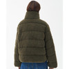 Deep Olive Barbour Womens Lichen Quilt Jacket Back