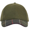 Forest Green Barbour Mens Roker Sports Caps Front