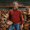 Albert and Maurice Netherton Rustic Lambswool Zip Neck Jumper Lifestyle