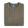 Albert and Maurice Mens Ledbury Knit Crew Neck Jumper Moss