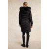 Black Holland Cooper Womens Chamonix Coat On Model Back