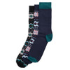 Blue Granite/Green Loch Barbour Mens Fairisle Sock Gift Box