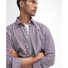 Merlot Barbour Mens Finkle Tailored Shirt On Model