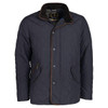 Navy Barbour Mens Waterproof Shoveler Quilted Jacket