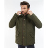 Dark Olive Barbour Mens Waterproof Shoveler Quilted Jacket