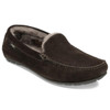 Brown Suede Loake Mens Guards Slippers