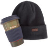 Navy/Classic Tartan Barbour Travel Mug Gift Set
