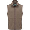 Brown Herringbone Alan Paine Aylsham Mens Fleece Waistcoat