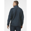 Navy Helly Hansen Mens Panorama Pile Fleece Block Jacket On Model Rear