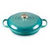 Le Creuset 26cm Cast Iron Shallow Casserole Dish Bleu Riviera