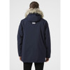 Navy Helly Hansen Mens Reine Parka On Model Rear