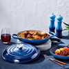 Le Creuset 30cm Cast Iron Shallow Casserole Dish Azure Blue