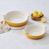 Le Creuset Stoneware Set Of Two Round Dishes Nectar