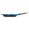  Le Creuset 28cm Cast Iron Frying Pan With Wooden Handle Deep Teal