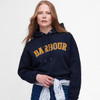 Navy Barbour Mayfield Hoodie Lifestyle