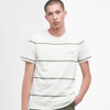 Whisper White Barbour Dart Stripe Tee Front