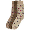 Trench/Beech Mix Barbour Mens Pheasant Sock Gift Box