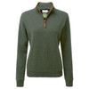 Cedar Green Schoffel Lambswool Aerobloc 1/4 Zip Jumper Ladies