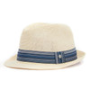 Ecrus/Blue Barbour Mens Belford Trilby Summer Hat