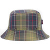 Navy/Tartan Barbour Cascade Bucket Hat Reverse Tartan Side