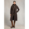 Chocolate Holland Cooper Womens Folgate Rain Coat On Model