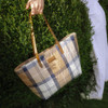 Primrose Hessian Barbour Wetherham Quilted Tartan Tote Bag Lifestyle