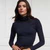 Ink Navy Holland Cooper Womens Essential Roll Neck Top