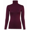 Burgundy Holland Cooper Womens Essential Roll Neck Top
