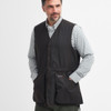 Olive Barbour Mens Alwinton Wax Gilet On Model