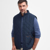 Navy Barbour Mens Chesterwood Gilet On Model