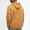 Cumin Barbour Mens Farnworth Hoodie On Model Rear