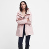Shell Pink Barbour Womens Lansdowne Jacket On Model