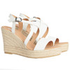 White Barbour Womens Lucia Espadrille Sandals