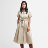 Safari Barbour Womens Margaret Midi Dress On Model