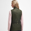 Olive Barbour Womens Swallow Gilet On Model Back