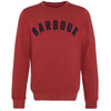 Highland Red Barbour Mens Prep Logo Sweatshirt