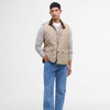 Washed Stone Barbour Mens New Lowerdale Gilet Front