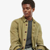 Bleached Olive Barbour Mens Washed Overshirt