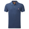 French Navy Schoffel Mens St Ives Garment Dyed Jersey Polo Shirt