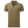 Dark Khaki Green Schoffel Mens St Ives Jersey Polo Shirt