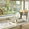 Joseph Joseph Extend Steel Light Stone Expandable Dish Rack lifestyle