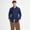 Indigo Barbour Mens Raven Tailored Shirt On Model