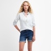 Chambray Barbour Womens Marine Shirt On Model